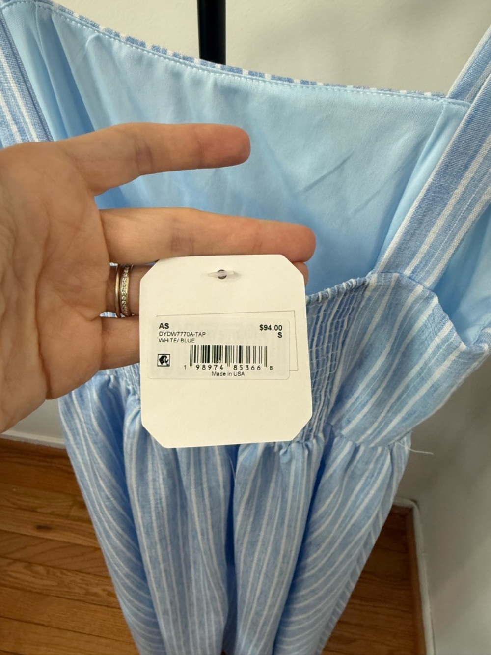 Altar'd State Light Blue Striped Maxi Sundress - Picture 6 of 6